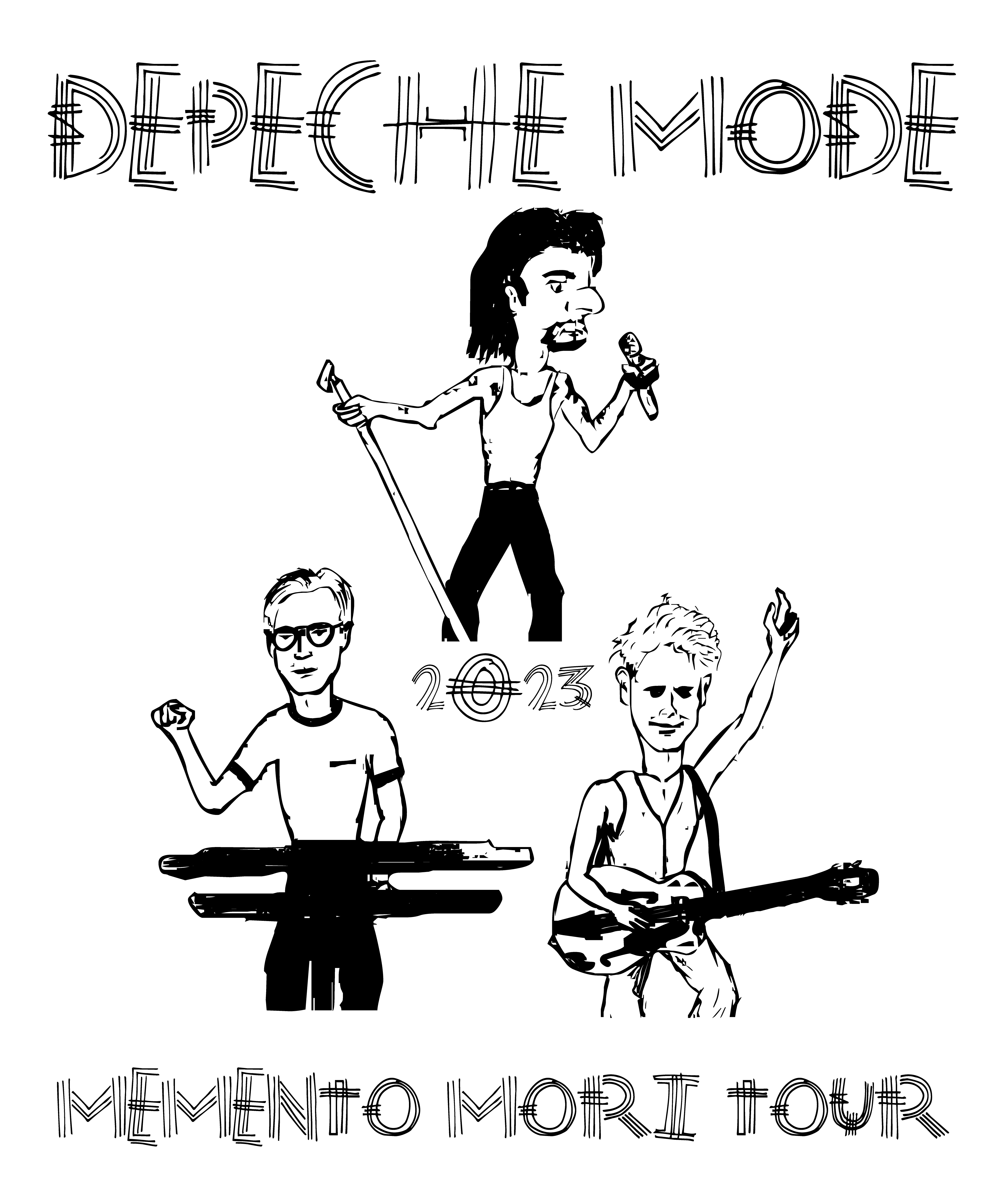 Depeche Mode Tour 2023 póló